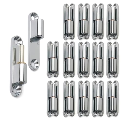 CXML&DASHE 15 x Türscharnier | Einschraubscharnier | abnehmbare Zinklegierung geräuschloses Scharnier 180 Grad drehbar | anwendbar für alle Arten von Türinstallationen, 60MM von CXML&DASHE