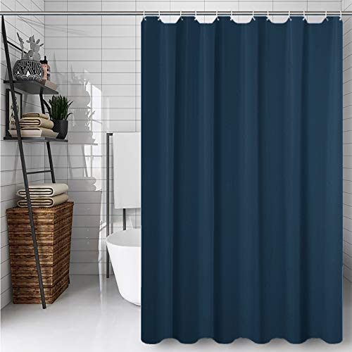 CXTAI Duschvorhang 180 x 180 cm - Blau, Shower Curtains mit 12 Duschringen, Schimmelresistent und Wasserabweisend, Polyester Waschbar von CXTAI