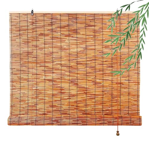 CXUEHNL Bambus Rollo Aussenbereich Schilfrohrvorhang Wetterfes Lichtfilternde Sonnenschutz Raffrollos Breite 40-175cm Höhe 40-300cm Jalousien Fenster Innen Nach Maß Bambusrollo Jalousine Terrasse CXUEHNL Bambus Rollo Aussenbereich Schilfrohrvorhang Wetterfes Lichtfilternde Sonnenschutz Raffrollos Breite 40-175cm Höhe 40-300cm Jalousien Fenster Innen Nach Maß Bambusrollo Jalousine Terrasse von CXUEHNL