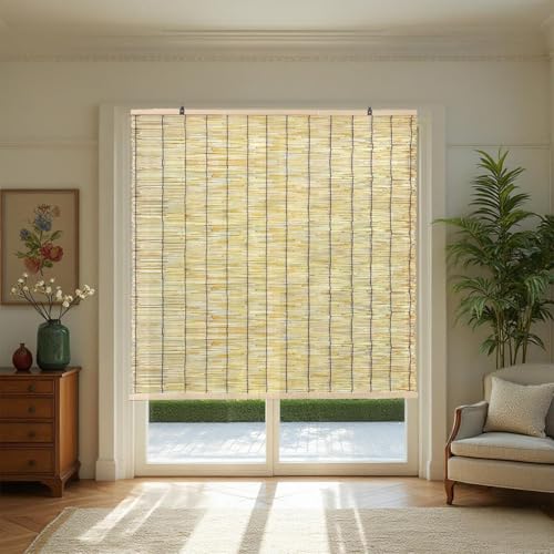CXUEHNL Bambusrollo Aussenbereich Retro Bambus Rollo Seitenzug Vorhang für Terrasse Türen Innen Lichtfilternde Natur Schilf Sonnenschutz Raffrollos Breite 30-200cm Höhe 40-300cm CXUEHNL Bambusrollo Aussenbereich Retro Bambus Rollo Seitenzug Vorhang für Terrasse Türen Innen Lichtfilternde Natur Schilf Sonnenschutz Raffrollos Breite 30-200cm Höhe 40-300cm von CXUEHNL