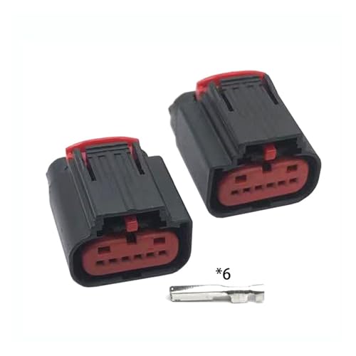 CXVFY 2 Sätze 6-poliger Gaspedalpositionssensoren, Gaspedal, Autoanschlussstecker 1438153-5 (linker und rechter Steckplatz)(Follow me cheaper) von CXVFY