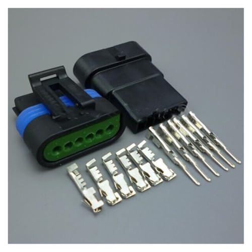 CXVFY 6-poliger, wasserdichter TPS-Anschluss for flache Gaspedalbuchsen, 12066317 12162261, Metri-Pack 150.2(1set male female) von CXVFY