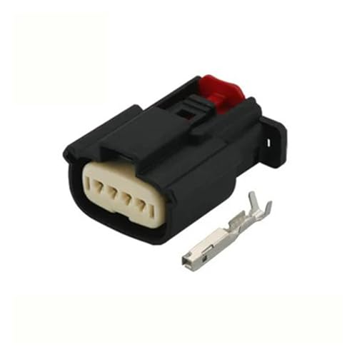 CXVFY Auto 4-poliger Stecker 33471-0401 33471-0406 wasserdichter elektrischer Kabelstecker mit Klemmen(Wire with 20cm) von CXVFY