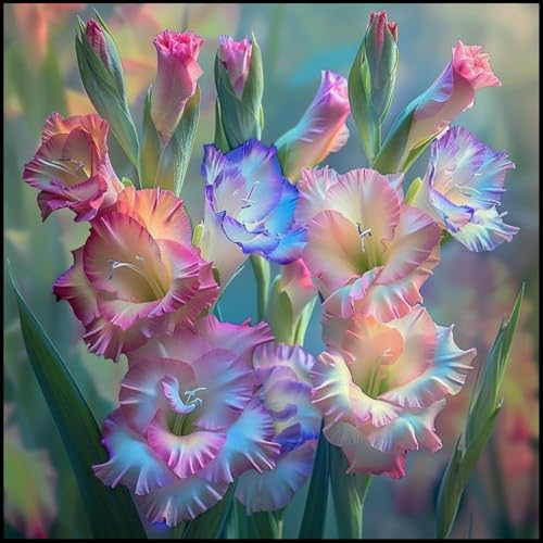 Gladiolenwurzel/Kälte/Mehrjährig/Einzigartige Schönheit/Pflegeleicht/und Trockenheitsresistent/(CXXFGFT)-8 zwiebeln-A von CXXFGFT