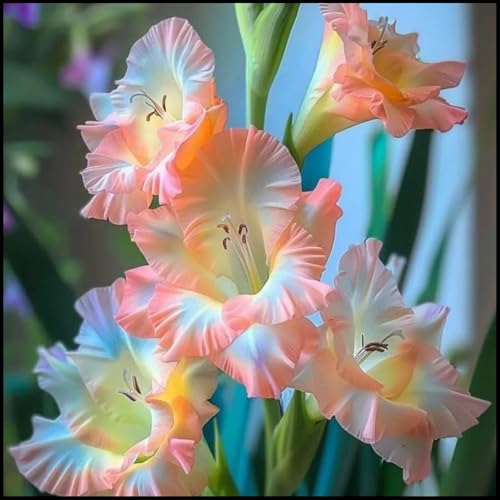 Gladiolenwurzel/Kälte/Mehrjährig/und Trockenheitsresistent/Einzigartige Schönheit/Pflegeleicht / (CXXFGFT)-10 zwiebeln-B von CXXFGFT