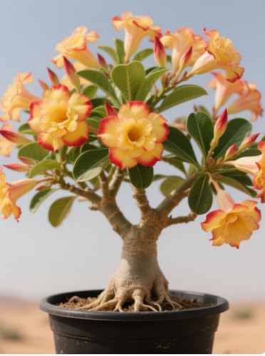 Wüstenrosen Rhizome/Trockenheitsresistent und kälteresistent/pflegeleicht/-5 Rhizome-B von CXXFGFT