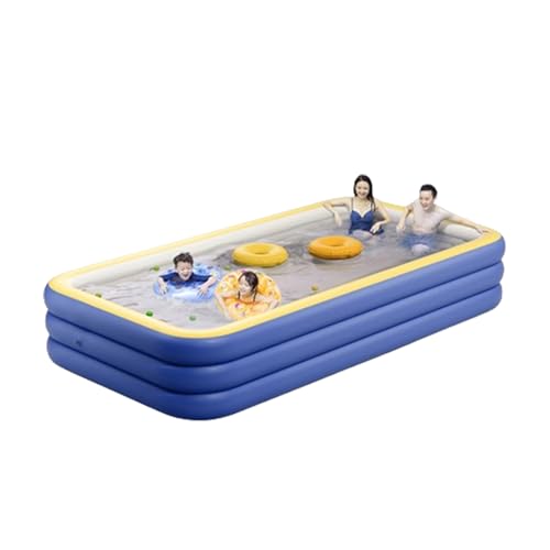 Aufblasbares Schwimmbad, automatisches Aufblasen und Entleeren mit einem Tastendruck, 1,5 m bis 4,2 m großer Außenpool für Erwachsene Familien,4.28m von CXY-DPF