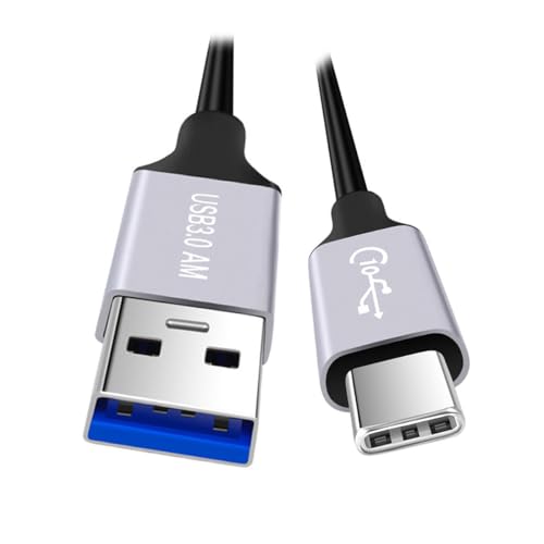 CY 10 Gbit/s USB 3.1 Typ C-Stecker auf USB 3.0 Typ A-Stecker, Daten- und Stromkabel, 5 V, 3 A, für Laptop, Telefon, Festplatte (100 cm) von CY