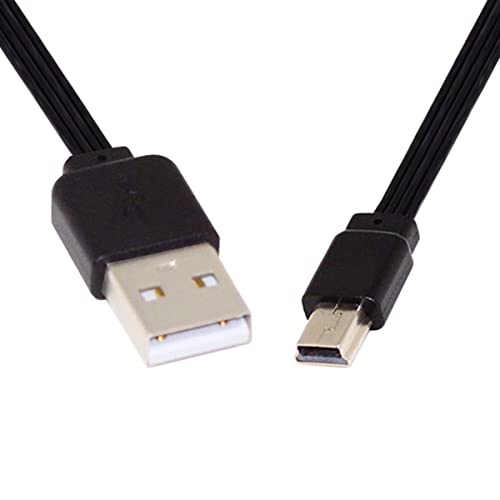 CY 13 cm USB 2.0 Typ-A Stecker auf Mini 5 Pin USB Stecker Datenkabel Flat Slim FPC Kabel für FPV Disk Phone von CY