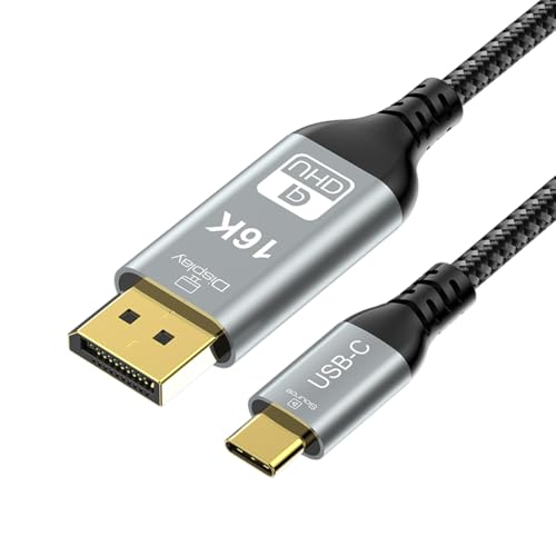 CY 16K 8K USB4.0 USB5.0 Typ C USB-C-Quelle zum DisplayPort DP-Displays Männliches HDTV-Kabel für Laptop-Monitor 2,0m von CY
