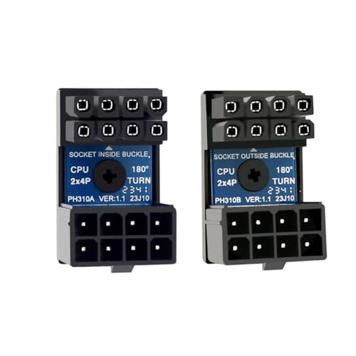CY 2 Stück/Lot ATX 8P EPS Stecker auf 8P Buchse 360 Grad nach oben und unten abgewinkelter Power-Header-Adapter für CPU 12 V CY 2 Stück/Lot ATX 8P EPS Stecker auf 8P Buchse 360 Grad nach oben und unten abgewinkelter Power-Header-Adapter für CPU 12 V von CY