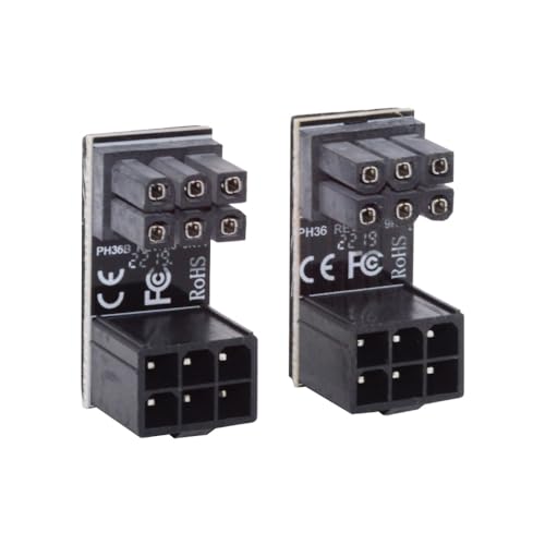 CY 2 teile/los ATX 6Pin GPU Stecker auf Buchse 360 Grad Up Down Abgewinkelt Power Header Adapter für Grafikkarte 12 V CY 2 teile/los ATX 6Pin GPU Stecker auf Buchse 360 Grad Up Down Abgewinkelt Power Header Adapter für Grafikkarte 12 V von CY