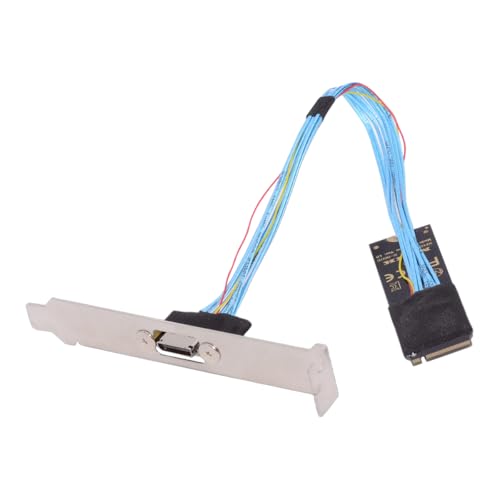 CY 2280 NGFF PCI-E4.0 M.2 M-Key zum Oculink SFF-8612 SFF-8611 Hostkabel 30 cm mit Halterung für NVME U.2 SSD Egpu CY 2280 NGFF PCI-E4.0 M.2 M-Key zum Oculink SFF-8612 SFF-8611 Hostkabel 30 cm mit Halterung für NVME U.2 SSD Egpu von CY