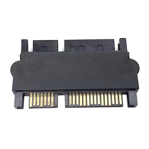 CY 8,9 cm 6,3 cm SATA 22 Pin 7 + 15 Stecker auf SATA 22P 7+15 Stecker Verlängerung Konverter gerader Adapter von CY