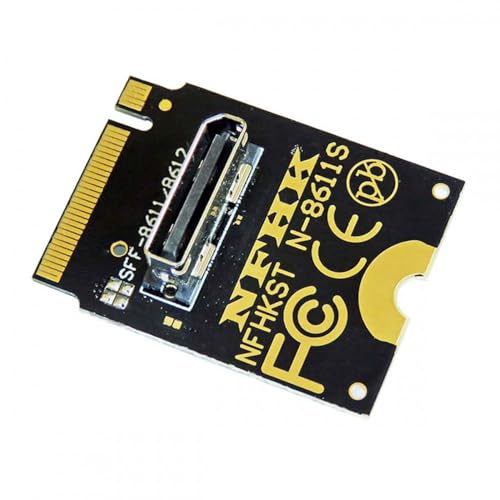 CY Adapter 2230 PCI-E4.0 M.2 M-Key zu Oculink SFF-8612 SFF-8611 Vertikaler Host-Adapter für NVME U.2 SSD eGPU CY Adapter 2230 PCI-E4.0 M.2 M-Key zu Oculink SFF-8612 SFF-8611 Vertikaler Host-Adapter für NVME U.2 SSD eGPU von CY