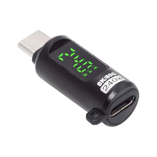 CY Anschluss USB5.0 80 Gbit/s Stecker auf Buchse Verlängerungsadapter Smart LED-Displayschalter mit 240 W 8K 5K Kompatibel mit USB4.0 Thunderbolt3/4/5 CY Anschluss USB5.0 80 Gbit/s Stecker auf Buchse Verlängerungsadapter Smart LED-Displayschalter mit 240 W 8K 5K Kompatibel mit USB4.0 Thunderbolt3/4/5 von CY