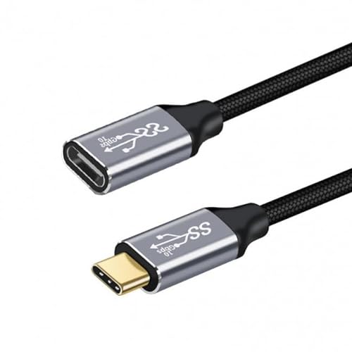 CY Cable USB4-Verlängerungskabel, Stecker auf Buchse, 40 Gbit/s, USB 4.0 mit 100 W Aufladung und 8K@60 Hz, kompatibel mit iPhone 15 Laptop Thunderbolt3/4 von CY