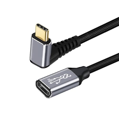 CY Cable USB4-Verlängerungskabel, Stecker auf Buchse, 40 Gbit/s, USB 4.0 mit 100 W Aufladung und 8K@60 Hz, kompatibel mit iPhone 15 Laptop Thunderbolt3/4 von CY