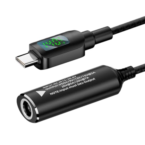 CY DC Jack 7,4x5,0mm Eingang zu USB-C Typ-C Power 140W Smart LED Display Ladekabel für laptop Telefon PD9V/5V/20V/7A CY DC Jack 7,4x5,0mm Eingang zu USB-C Typ-C Power 140W Smart LED Display Ladekabel für laptop Telefon PD9V/5V/20V/7A von CY