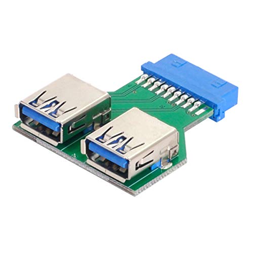 CY Dual USB 3.0 A Typ Buchse auf Motherboard 20/19 Pin Box Header Slot Adapter PCBA von CY