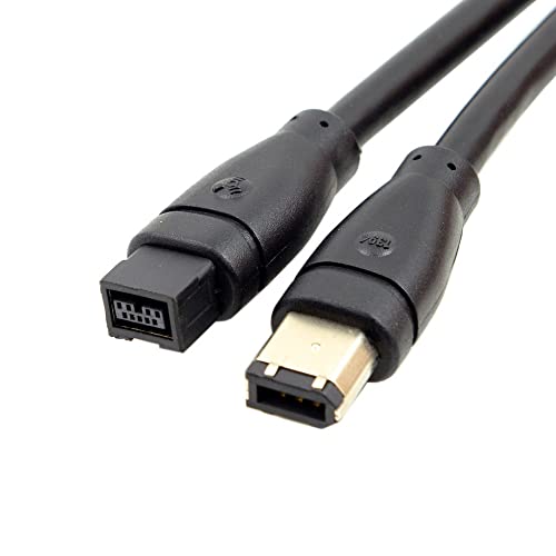 CY IEEE 1394 Firewire 800 9-polig auf 6-polig Kabel FireWire 800 to 400 9p auf 6p Capture Kabel 1.8m von CY