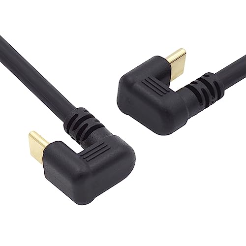 CY Kabel 10Gbps USB 3.0 Typ C Stecker auf Stecker Power Data Video Kabel USB-C Gegenüber U Form Zurück abgewinkelt von CY