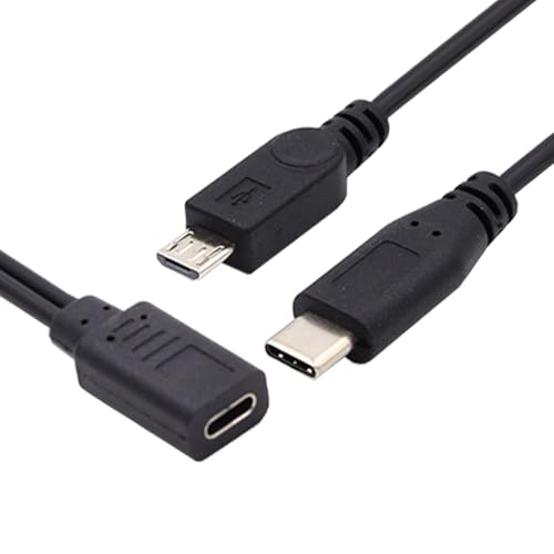 CY Kabel Typ-C USB-C-Buchse auf USB-C Typ C USB 3.1 und Micro USB-Stecker Splitter-Verlängerungsladekabel CY Kabel Typ-C USB-C-Buchse auf USB-C Typ C USB 3.1 und Micro USB-Stecker Splitter-Verlängerungsladekabel von CY