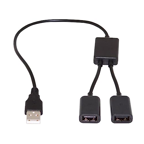 CY Kabel USB 2.0 auf Dual Ports USB 2.0 Typ A Buchse Hub Kabel 480Mbps Geschwindigkeit für Laptop PC Maus Flash Disk von CY