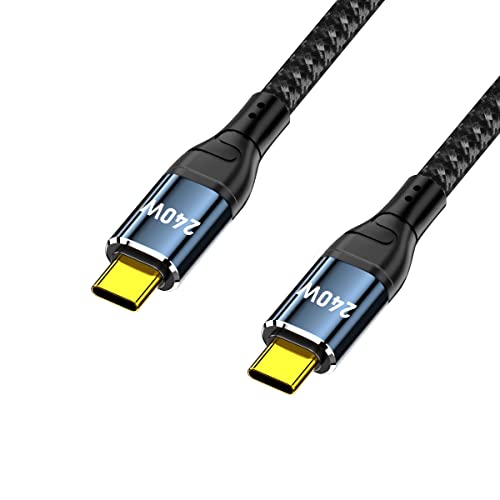 CY Kabel USB-C 240W Typ-C Stecker auf Stecker Kabel 48V 5A Kompatibel mit USB 2.0 480Mbps 100W Laden für Laptop Tablet Telefon CY Kabel USB-C 240W Typ-C Stecker auf Stecker Kabel 48V 5A Kompatibel mit USB 2.0 480Mbps 100W Laden für Laptop Tablet Telefon von CY
