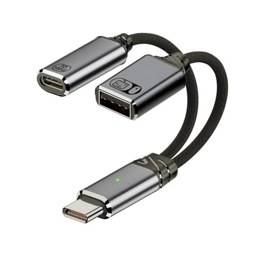 CY Kabel USB-C Typ-C Stecker auf 480 Mbit/s USB 2.0 Buchse OTG & 100 W PD Stromkabel für Laptop Tablet Telefon von CY