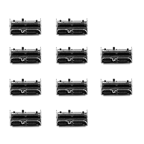 CY Steckverbinder, Micro-USB 3.0, 10-polige Buchse, SMT-Typ, 5,2 mm Höhe, für SSD, USB-Festplatte, 10 Stück von CY