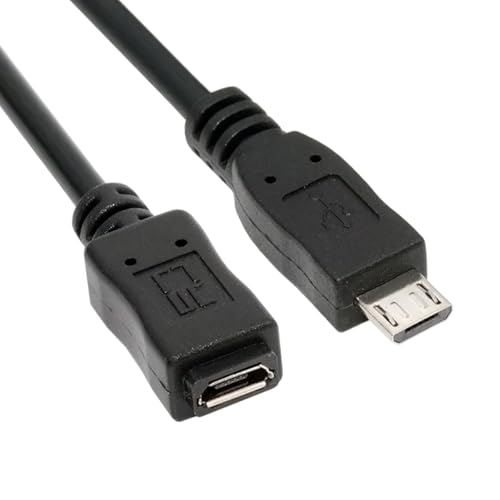 CY USB 2.0 Micro USB 5-Pin-Verlängerungskabel, Stecker auf Buchse – Hochgeschwindigkeitsdaten und Strom (20 cm) von CY