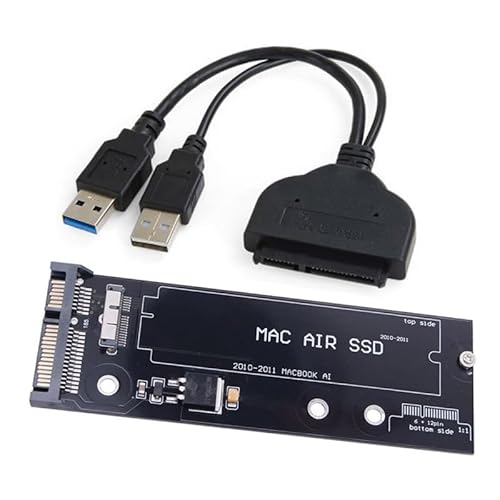 CY USB 3.0 zu SATA 22Pin & 12+6Pin SSD PCB Disk Drive Kabel Adapter kompatibel mit 2010 2011 MAC Air A1369 A1370 SSD von CY