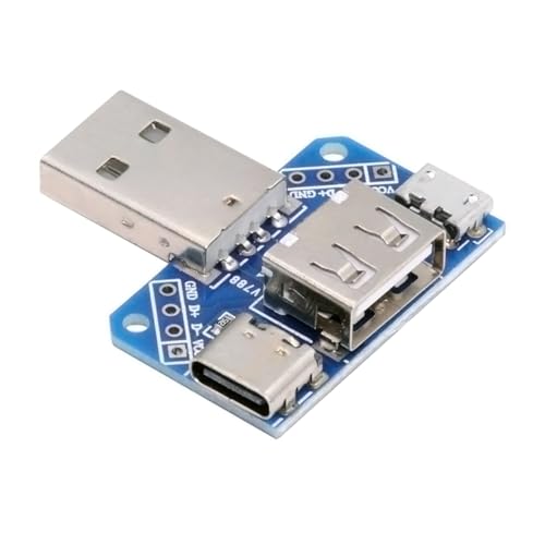 CY USB2.0 1-zu-3 Power Typ-A Stecker auf Buchse Typ-A & Micro USB & USB-C Typ-C Adapter PCBA von CY