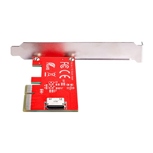 YC° CY Adapter PCI-E 4.0 Express 4.0 x4 auf Oculink Internal SFF-8612 SFF-8611 Host Adapter für PCIe SSD mit Halterung YC° CY Adapter PCI-E 4.0 Express 4.0 x4 auf Oculink Internal SFF-8612 SFF-8611 Host Adapter für PCIe SSD mit Halterung von CY