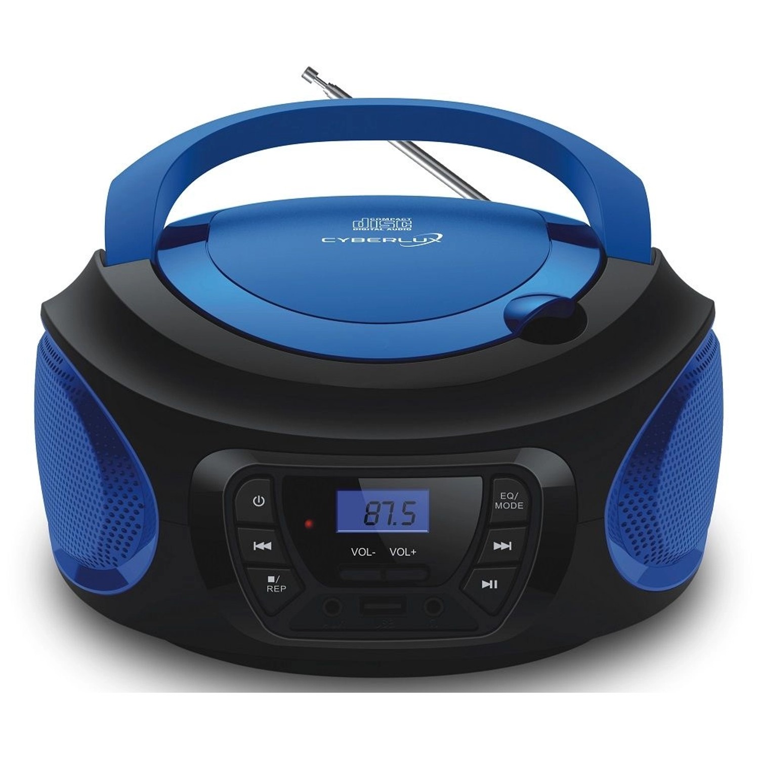 Cyberlux CL-610 CD-Player Tragbar CD/MP3/USB Radio Blau von CYBERLUX