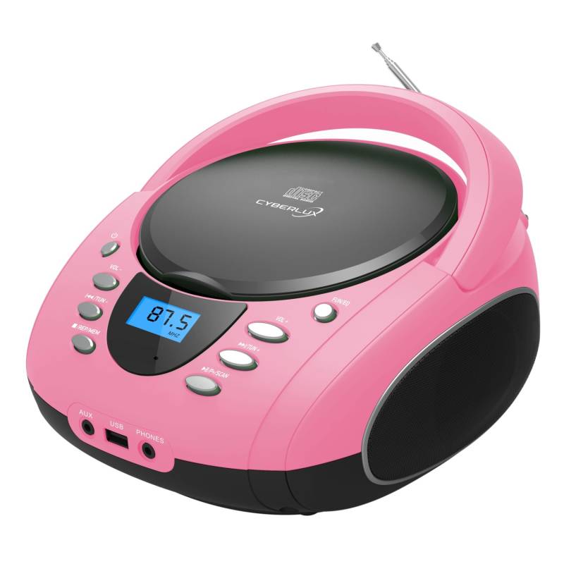 Cyberlux CL-720 CD-Player Tragbar CD/MP3/USB Radio Pink Cyberlux CL-720 CD-Player Tragbar CD/MP3/USB Radio Pink von CYBERLUX
