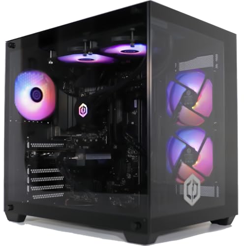 CYBERPOWERPC Luxe Gaming PC - Intel Core i7-12700K, Nvidia RTX 4070 12GB, 32GB RAM, 1TB NVMe SSD, 650W 80+ PSU, WLAN, Wasserkühlung, Windows 11, Prism RGB von CYBERPOWERPC