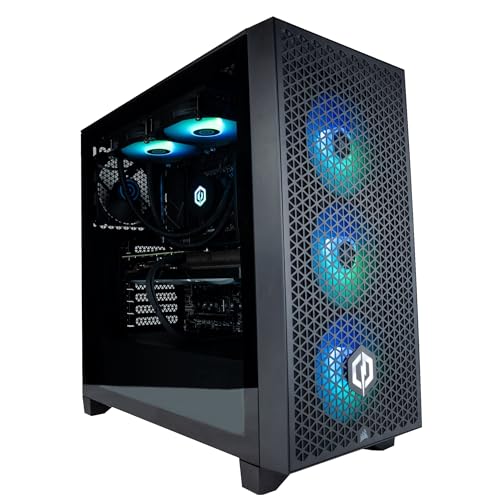 CYBERPOWERPC Luxe Gaming-PC - Intel Core i7-12700K, Nvidia RTX 3060 12GB, 32GB RAM, 1TB NVMe SSD, 650W 80+ PSU, WLAN, Wasserkühlung, Windows 11, 3000D RGB von CYBERPOWERPC