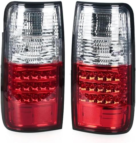 CYBHYAXC Auto Rückleuchten für Toyota Land Cruiser FJ80 1991-1994 1995 1996 1997, Rückleuchte Bremse Warnung Reflektor Signal Nebel Lampe Zubehör Wetterfest Rücklichtaustausch,White-Red CYBHYAXC Auto Rückleuchten für Toyota Land Cruiser FJ80 1991-1994 1995 1996 1997, Rückleuchte Bremse Warnung Reflektor Signal Nebel Lampe Zubehör Wetterfest Rücklichtaustausch,White-Red von CYBHYAXC