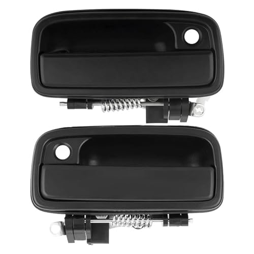 CYBSFKJ 2 stücke Außerhalb Außentürgriff Vorne Links Rechts Chrom Schwarz for Tacoma Lkw 1995-2004 6921035030 6922035030(2pcs Black) von CYBSFKJ
