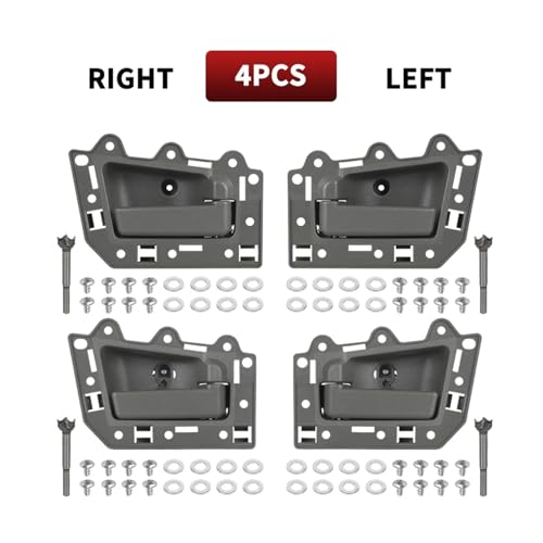 CYBSFKJ Auto-Innentürgriff for Grand Cherokee 2005 2006 2007 2008 2009 2010 2011 1JV461J3AA 1JV471J3AA 5HR421J3AK 5HR411J3AK(4xGray Front Rear) von CYBSFKJ
