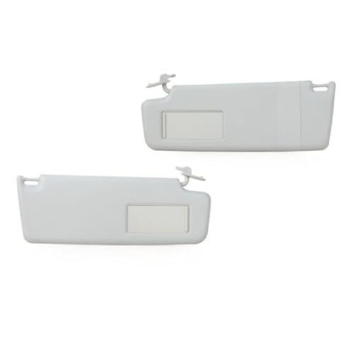 CYBSFKJ Autoinnensonnenblende for Tiguan 2009 2010 2011 2012 2013 2014 2015 mit Spiegel mit Lampe Frontsonnenblende Schatten Zubehör(Grey Left and Right) von CYBSFKJ