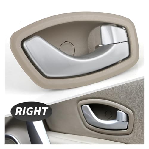 CYBSFKJ Innentürgriff for Fluence 2011 2012 2013, Schwarz/Beige, vorne und hinten, innerer Öffnungsgriff, Teile 806715396R 806713870R(1pc Beige Right) von CYBSFKJ