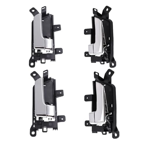 CYBSFKJ Silberner Türgriffverschluss innen links rechts for Borrego/Mohave 2007 2008 2009 2010 2011 2012 2013 2014 2015(4pcs One set) von CYBSFKJ