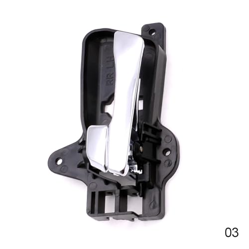 CYBSFKJ Vorne Hinten Links Rechts Innen Innen Türgriff for i30 i30CW 2007 2008 2009 2010 2011 2012 Fahrer Passagier Chrom(Rear Left) von CYBSFKJ