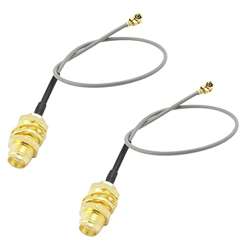 CYBUCH 2 x Kabel 1,13 mm U.FL IPX auf SMA für WLAN-Netzwerk von CYBUCH