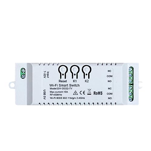CYBUCH 2CH Tuya WiFi Smart Switch Timer DIY 7-32V USB 5V 2.4G WiFi Smartlife Heimautomatisierungsmodul für Alexa Home IFTT von CYBUCH
