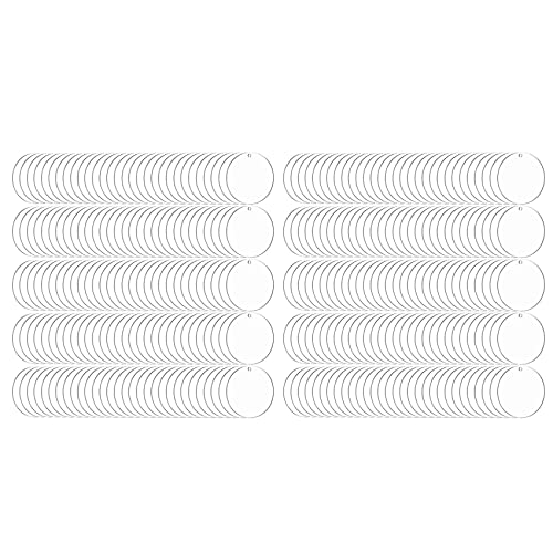 CYBUCH 300 Stück runde Acrylscheiben in 5,1 cm (2 Zoll), transparente Acrylscheiben für DIY-Projekt von CYBUCH