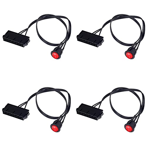 CYBUCH 4 x 50 cm 24 weibliche ATX PSU PC-Netzteil Anlasser Startbrückentester von CYBUCH